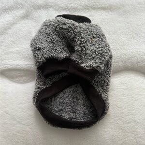 Gray and Black Fuzzy Dog Sweater